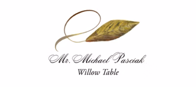 Willow Twisty Leaf Place Cards