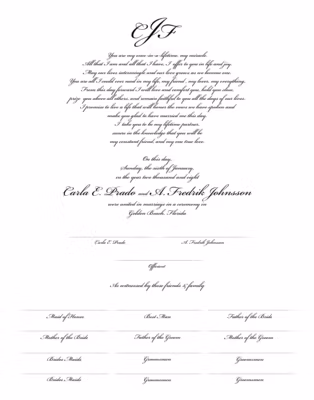 Bickham Traditional Certificate