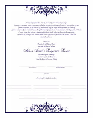 Ginger Breeze Vintage Top & Bottom Certificate