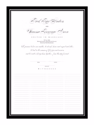 Poem Script Traditional Certificate