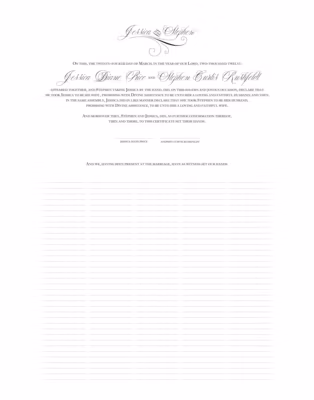 Yves Monogram Certificate