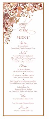 Paisley Garden Skinny Menus