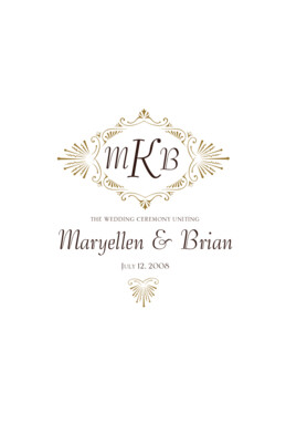 Carmine Tango Monogram