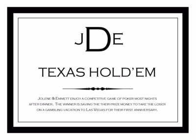 Copperplate Monogram Memorabilia Cards