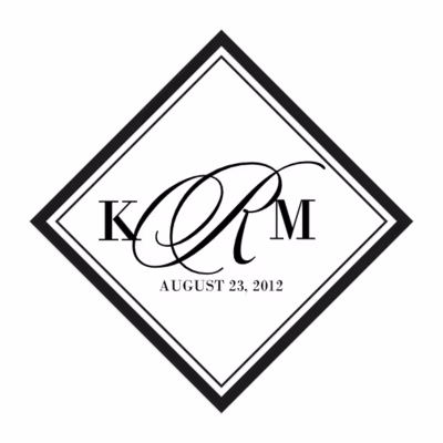 Sloop Monogram Favor Tags