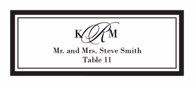 Sloop Monogram Place Cards