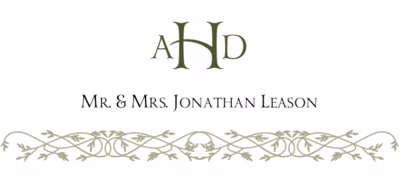 Yana Monogram Place Cards