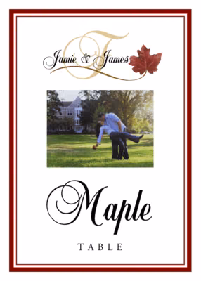 Fall in Love Table Names