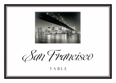 Going Downtown Table Names