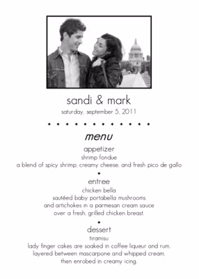 Understated Menus