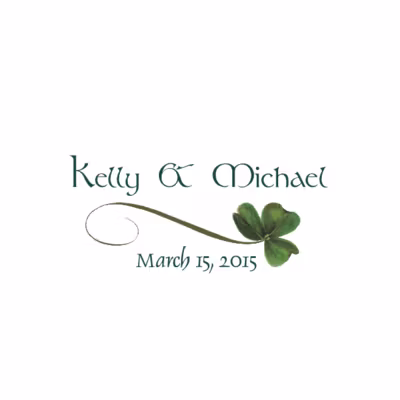 Wispy Shamrock Favor Tags