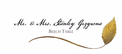 Beech Wispy Leaf Place Cards