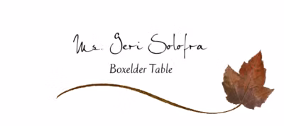Boxelder Wispy Leaf Place Cards