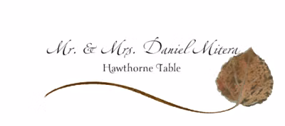 Hawthorne Wispy Leaf Place Cards