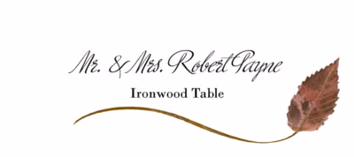 Ironwood Wispy Leaf Place Cards