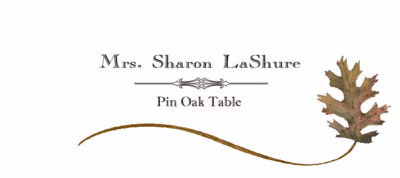 Pin Oak Wispy Leaf Place Cards