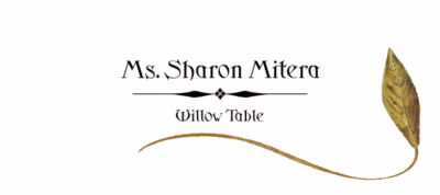 Willow Wispy Leaf Place Cards