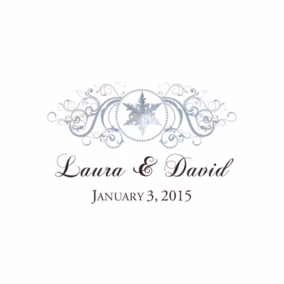 Curly Sue Snowflake Favor Tags