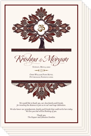 wedding programs and program wording templates by culture religion