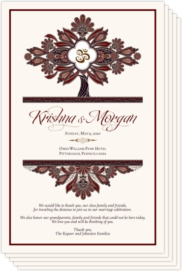 Ananda Tree Indian/Hindu Wedding Programs