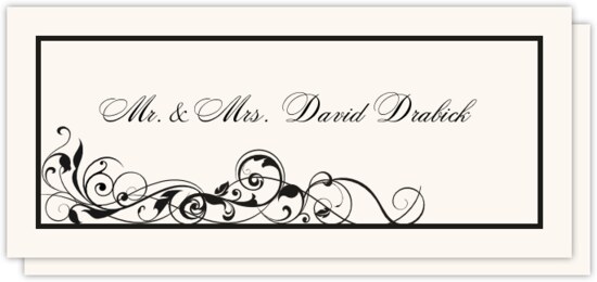 Atlantic Scribble Contemporary and Classic Place Cards