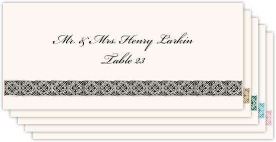 Celtic Tile Border Contemporary and Classic Place Cards