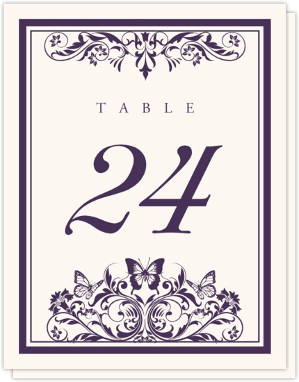 Chrysalis Birds and Butterflies Table Numbers
