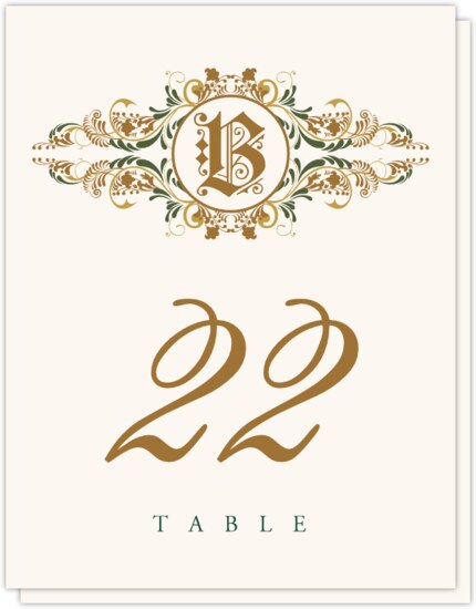 Paisley Power Circle Contemporary and Classic Table Numbers