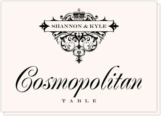 Crowned Contemporary and Classic Table Names