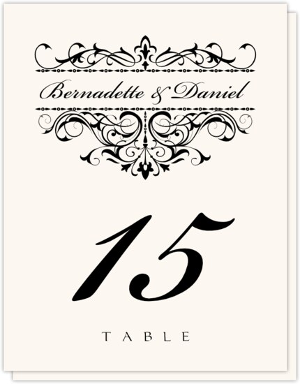 Emerson Contemporary and Classic Table Numbers