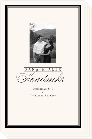Forever Summer Photo Wedding Programs