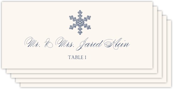 Snowflake Drawings Assortment Winter, Snowflake, and Holiday Place Cards