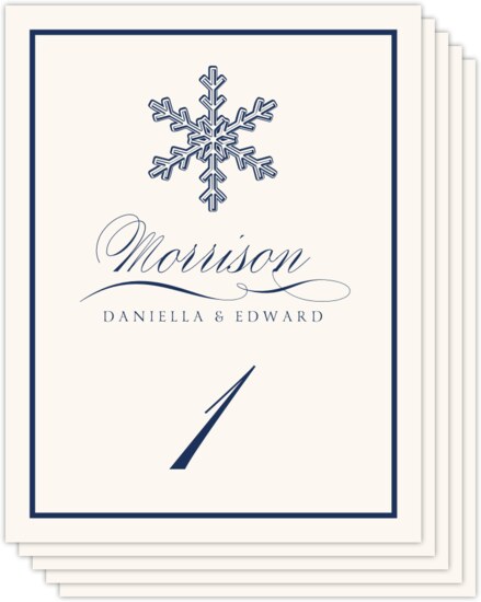 Snowflake Drawings Assortment Winter, Snowflake, and Holiday Table Numbers
