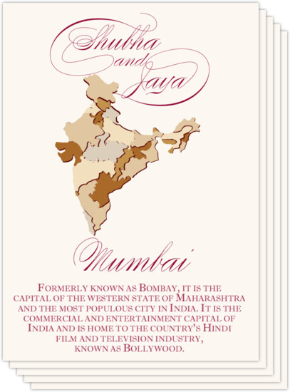 Map Of India Maps and Travel Memorabilia Cards