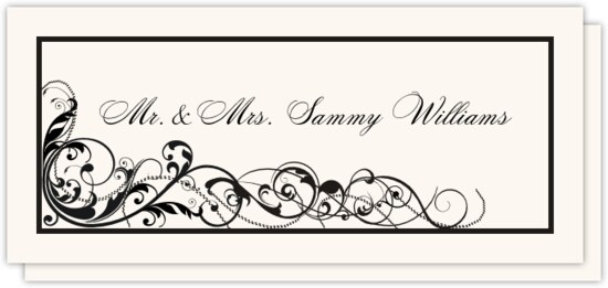 Pacific Scribble Contemporary and Classic Place Cards