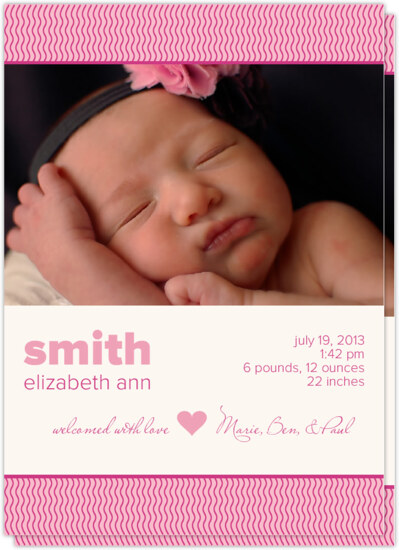 Baby's Bottom Birth Announcements
