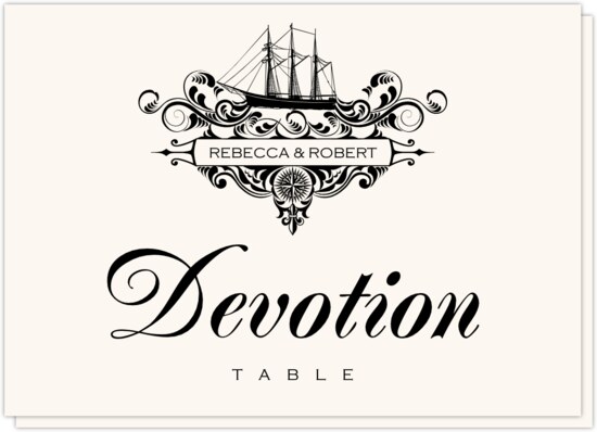 Seaworthy Navigation Contemporary and Classic Table Names