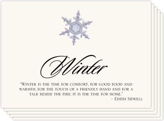 Snowflake Assortment Winter, Snowflake, and Holiday Memorabilia Cards