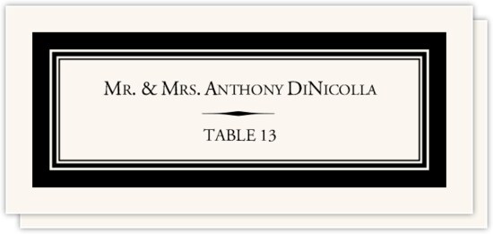 Something Old, Something New Contemporary and Classic Place Cards