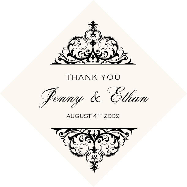 Abbey Cocktail Contemporary and Classic Favor Tags