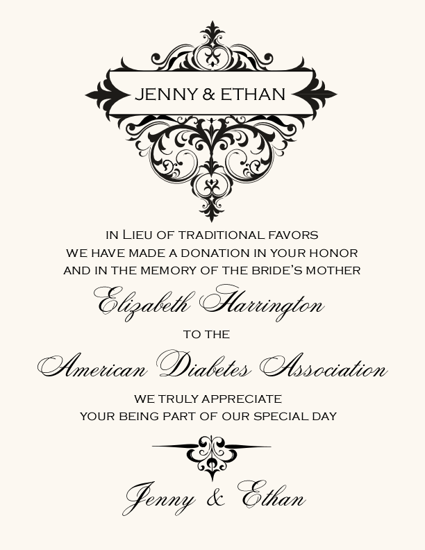 Abbey Cocktail Contemporary and Classic Donation Cards