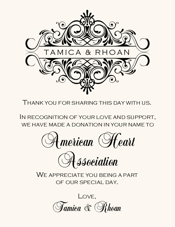 Accordion Contemporary and Classic Donation Cards