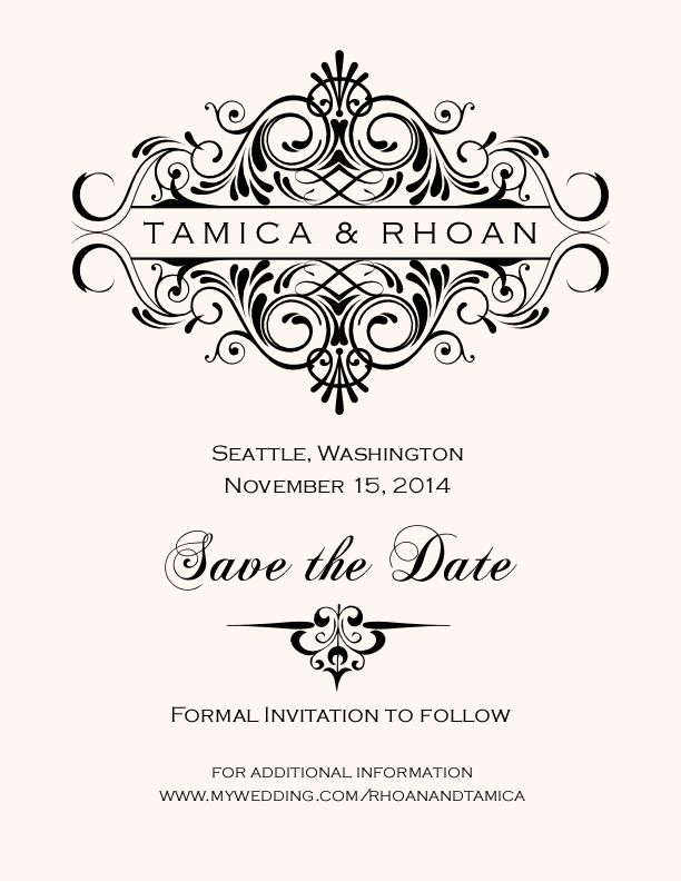 Accordion Contemporary and Classic Save the Dates