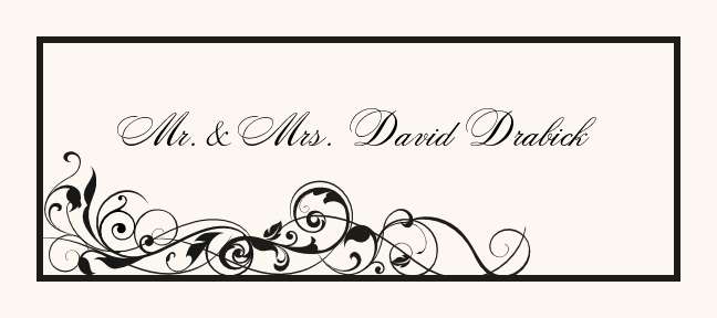 Atlantic Scribble Contemporary and Classic Place Cards