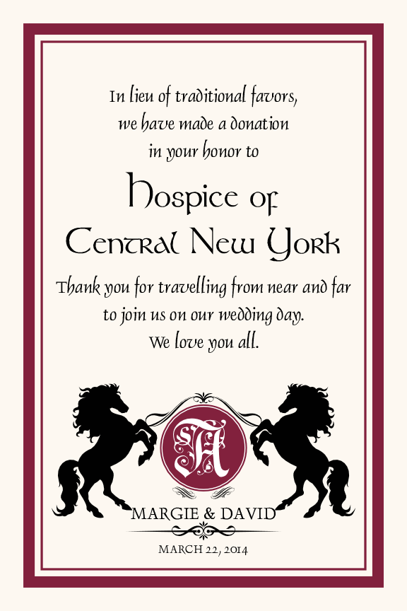 Chevalier Contemporary and Classic Donation Cards