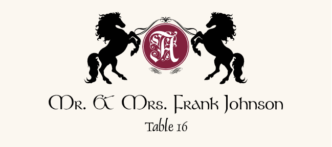 Chevalier Contemporary and Classic Place Cards