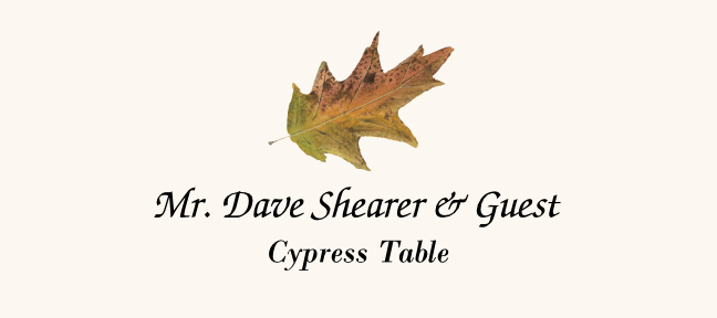 Cypress Colorful Leaf Autumn/Fall Leaves Place Cards