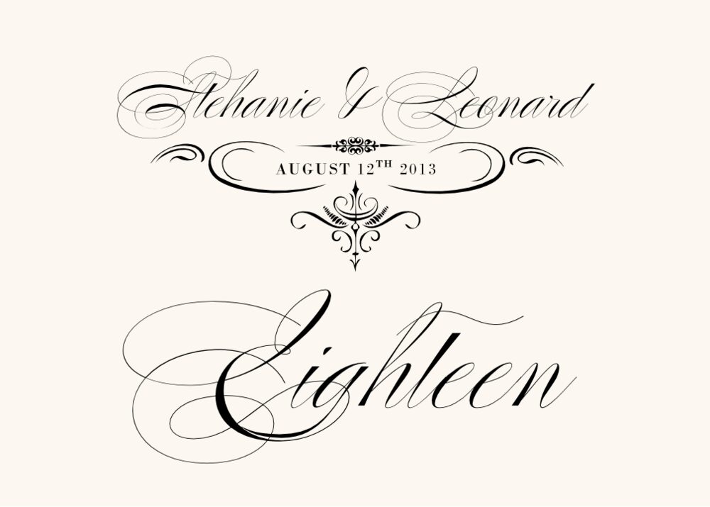 French Typographic Library 11 Contemporary and Classic Table Numbers