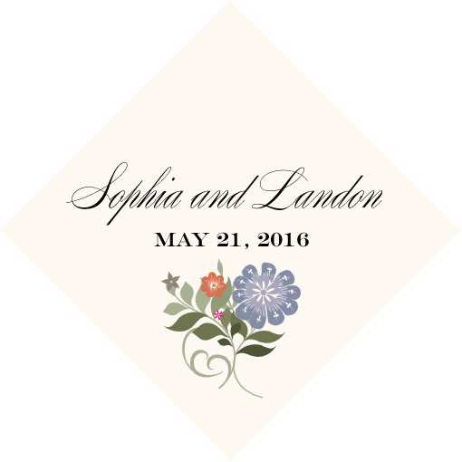 Garden Flurry Contemporary and Classic Favor Tags