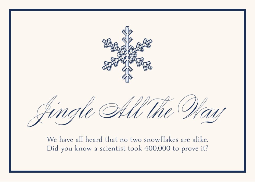 Snowflake Drawings Assortment Winter, Snowflake, and Holiday Memorabilia Cards